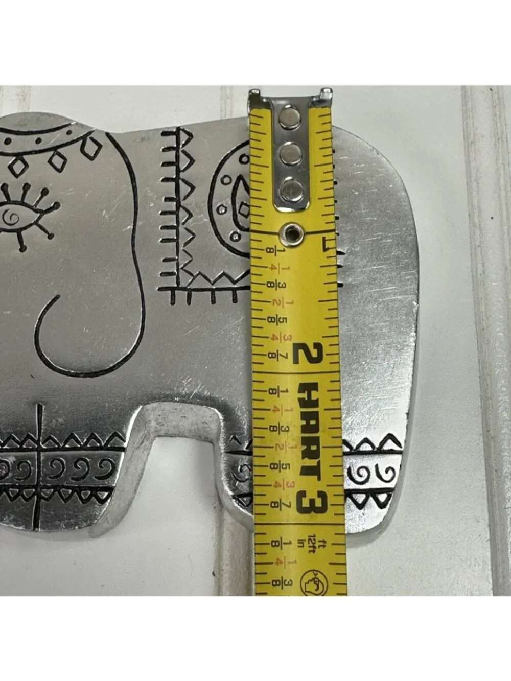 Pier 1 Imports Elephant Decor Stainless Steel Paper Weights E  Indian Design (2)
